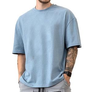 เสื้อยืดโอเวอร์ไซส์ผู้ชาย ผ้าฝ้าย 100% สไตล์สตรีทแวร์ลำลอง เนื้อผ้านุ่มสบาย เสื้อยืดโอเวอร์ไซส์ผู้ชายสำหรับใส่ทุกวัน - Product Image 1