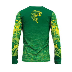 Camiseta de Pesca para Hombre, Estilo Nuevo, Precio de Fábrica, 100% Poliéster, Secado Rápido, Transpirable, con Logotipo Personalizado - Product Image 2