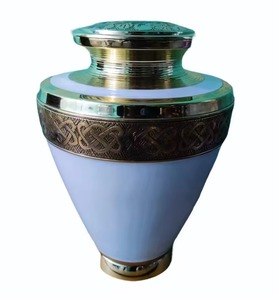 High on Demand Metal Funeral Supplies Urns for Human Ashes Used as Home Decorative Items from Indian Supplier - Product Image 1