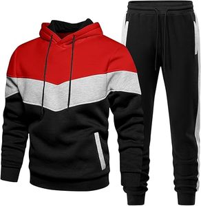 Conjunto Deportivo de 2 Piezas para Hombre, Sudadera y Pantalones con Capucha, Estampado Informal, Logotipo Personalizable, Cordón Ajustable - Product Image 2