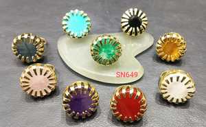 imitation Bohemia Brass Rings Gold Plated UNISEX jewelry wholesale factory price - Product Image 3