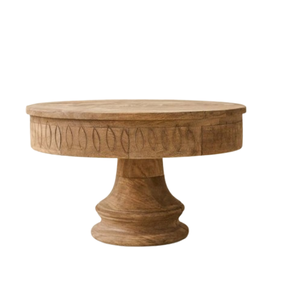 Support à gâteau en bois à dessus arrondi, sur mesure, vaisselle décorative, support à gâteau artisanal en bois - Product Image 6