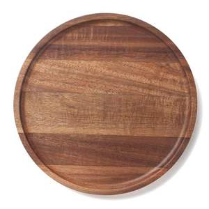 Plato Ecológico de Madera para Pizza y Filetes |   Tabla de servir de madera hecha a mano - Product Image 2