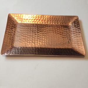 Bandeja Rectangular de Cobre Martillado con Acabado Antiguo, para Servir, Decoración del Hogar, Cocina, Mesa de Comedor o Plato de Regalo - Product Image 5