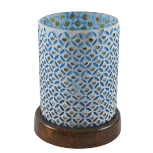 Mosaic Theme <b>Hurricane</b> Glass Candle Holder <b>Lanterns</b> Colored Finishing Handmade Eco-Friendly Heat Resistant T-light Holder for - Product Image 6