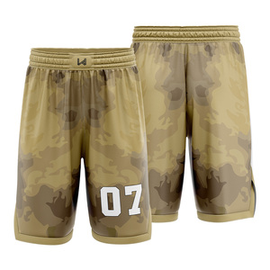 Pantalones Cortos de Malla Personalizados para Equipos de Baloncesto, con Estampado por Transferencia Térmica, de Poliéster, para Entrenamiento Atlético, Ligeros, con Cintura Elástica, OEM ODM - Product Image 1