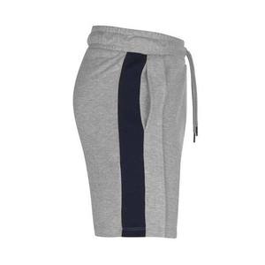 Men High Quality Custom Gray Cotton Long Shorts Waist Casual Mid Rise Knitted Plain Color Breathable Workout Relaxed Short Pant - Product Image 2