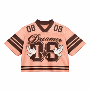 Premium Sublimated Breathable Quick Dry Polyester <b>Mesh</b> American Football Jersey Custom Boxy Oversized Soccer Shirt Streetwear - Product Image 1