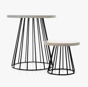 Ensemble de 2 supports à gâteau décoratifs modernes en métal noir, forme cylindrique, pour la cuisine et la maison, à prix avantageux - Product Image 3