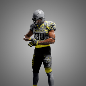 Uniforme de Fútbol Americano 2025 al por Mayor de Fábrica, Jersey de Spandex para Adultos de Alta Calidad con Impresión Digital y Absorción de Humedad, Manga Corta - Product Image 3