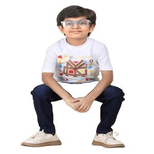 Smart Look 100% Algodón en diferentes métodos de impresión y Material Camiseta de cuello redondo para niños en stock para la venta - Product Image 1