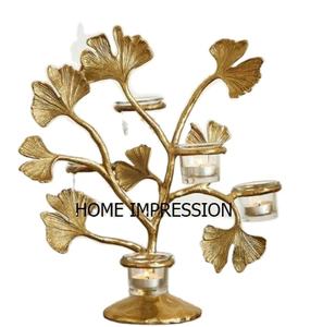 Porte-bougie en métal en forme de papillon doré poli, décoration d'intérieur, Noël, luxe, fait à la main, qualité supérieure, vente chaude - Product Image 1