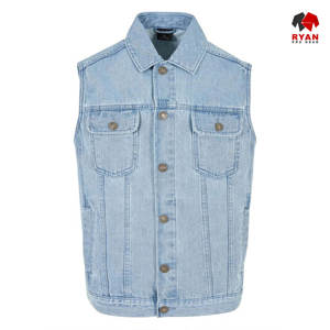 Chaleco Vaquero Personalizado Ryan Pro Gear para Hombre, Ropa Casual, Tela Transpirable con Logotipo Personalizado - Product Image 1