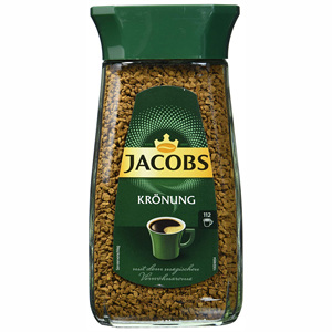 Café Instantáneo Jacobs Kronung de Alta Calidad, 200g, Café Instantáneo Premium de Sabor Intenso, Café Instantáneo Jacobs Kronung - Product Image 1