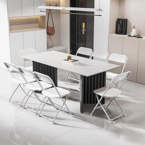 เก้าอี้พับโลหะสีขาวแบบทันสมัยเก้าอี้ชายหาดแบบวางซ้อนได้น้ำหนักเบาสำหรับใช้ในบ้านกลางแจ้งสำหรับปิกนิกปาร์ตี้สวน - Product Image 6