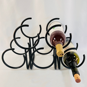 Soporte de Metal para Botellas de Vino de la Mejor Calidad, para 5 Botellas, Tamaños Personalizados, Redondo, para Bodas y Fiestas - Product Image 1