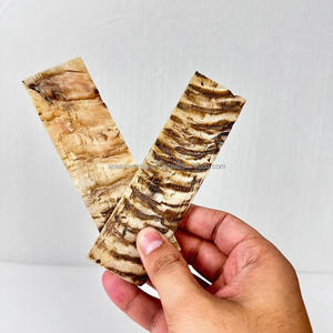 Écailles de manche de couteau personnalisées, blancs en corne de bélier ou de mouton naturelle - Product Image 2