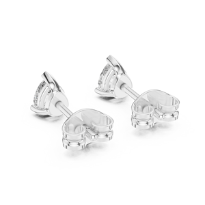 Luxury Silver Lab Grown Brilliant Cut Diamond <b>Stud</b> <b>Earrings</b> Trendy Minimalist Womens <b>Fine</b> Jewelry for Wedding Engagement Gift - Product Image 3