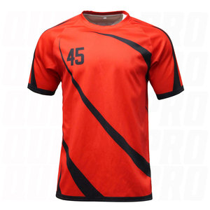 เสื้อรักบี้ชาย พิมพ์ลาย ระบายอากาศได้ดี เป็นมิตรกับสิ่งแวดล้อม กันยับ น้ำหนักเบา คุณภาพสูง ผลิตจากโพลีเอสเตอร์ 100% ออกแบบได้ตามต้องการ ชุดกีฬา - Product Image 1