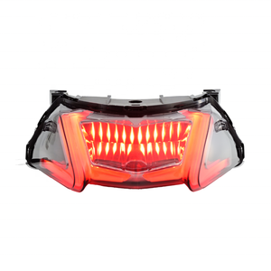 Feu arrière LED pour moto, feu de freinage arrière, clignotant séquentiel à 2 lentilles, étanche, pièce de rechange - Product Image 4