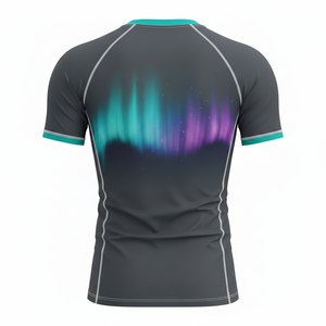 T-shirt de compression à manches courtes de haute qualité, sublimé, tissu respirant, coutures renforcées, MMA BJJ, design personnalisé - Product Image 2