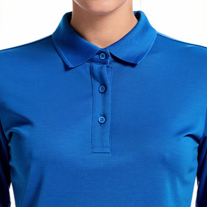 Polo uni pour femme 100% coton polyester à manches courtes, col rabattu, chemise de golf pour femme - Product Image 4