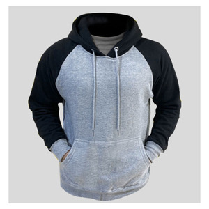 Men Winter Hoodie Sweatshirt 100% Cotton Fleece Breathable Eco-Friendly Solid Pocket Regular Fit Long Sleeve <b>Design</b> Custom Logo - Product Image 1