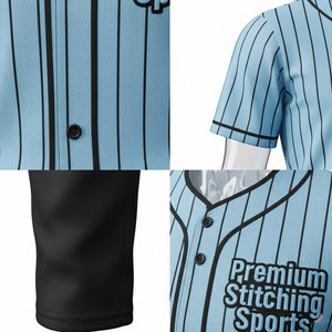 Meilleur fournisseur de vêtements de sport unisexes personnalisables pour le baseball, vêtements de sport athlétiques, impression par transfert thermique 100% originale, taille plus - Product Image 6