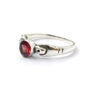 Modern Red <b>Garnet</b> 925 Sterling <b>Silver</b> Gemstone <b>Ring</b> Handmade Collection Fine <b>Silver</b> Jewelry Bulk Price - Product Image 2