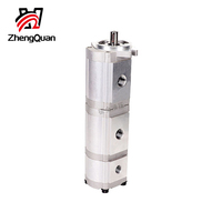 Zhengquan HGP-333A-F28/6/6R 3 étapes pompe haute pression pompe de transfert d'huile triple gearhydraulic machines pompes de surpression