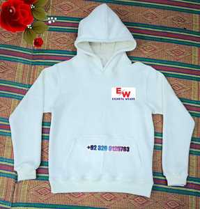 Sweat-shirt à capuche tricoté 100 % coton, anti-boulochage, avec logo frontal, sans doublure, grande taille, pour homme, vente en gros, collection hiver - Product Image 1