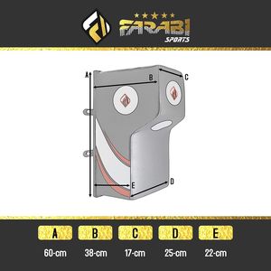 Saco de Boxeo de Pared FARABI SPORTS, Ahorra Espacio, Material PU, para MMA y Kickboxing, para Gimnasios en Casa - Product Image 2