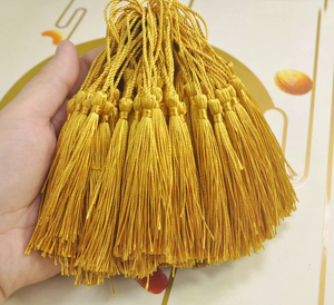 Borlas de Oro para Decoración de Vestimentas Eclesiásticas, 11 cm (4.5 Pulgadas), Flecos Metálicos, Borlas Personalizadas de Calidad - Product Image 5