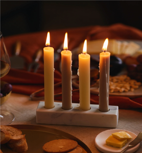 <b>Marble</b> <b>Candle</b> Sticks Pillar <b>Holder</b> Customized Logo White Stone Natural Stone Candlestick <b>Holder</b> - Product Image 4