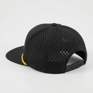 Casquette Snapback 5 Panneaux Personnalisée à Visière Plate, Découpée au Laser, Perforée, Logo Brodé Plat, OEM ODM, Faible MOQ, Marque Privée, Sport et Plein Air - Product Image 5