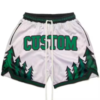 Shorts de basketball personnalisés pour hommes en maille, taille élastique, séchage rapide, écologiques, respirants, mi-longs, pour le sport