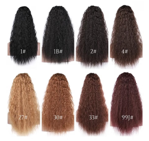 Extensions de cheveux humains vierges bouclés crépus à clipser, cheveux bruts, double trame, noir naturel pour femmes noires - Product Image 5