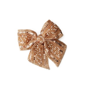 Magnifique nœud pour cheveux en perles de rocaille brodé, style vintage, pour usage quotidien, motif classique - Product Image 2