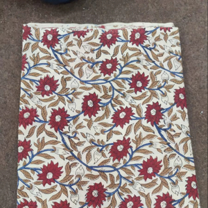 Ensemble de costume pour femme en pur coton imprimé au bloc, élégant, léger, tissu imprimé de haute qualité, collection été, non cousu - Product Image 1