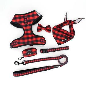 Custom Designer Tartan <span class=keywords><strong>Dog</strong></span> imbracatura collare per animali domestici guinzaglio personalizzabile per cani accessori flessibili per cani MOQ - Product Image 2
