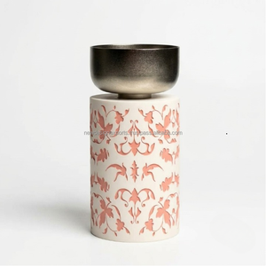 Brûleur d'encens minimaliste moderne découpé, chauffe-cire pour bougies chauffe-plat, bol en bronze, diffuseur d'arômes, cadeaux de parfum d'ambiance pour la maison, vente en gros - Product Image 2