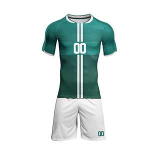 Conjunto de camiseta y pantalones cortos de fútbol personalizados para hombre – Ropa deportiva transpirable para entrenamiento, partidos de fútbol, clubes y práctica - Product Image 4