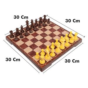 Wooden Handcrafted Customized Eco-Friendly Striped Foldable Polished Square Magnetic <b>Wood</b> <b>Chess</b> <b>Board</b> Set Magnetic Pieces for - Product Image 1