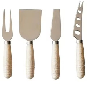 ชุดมีดชีสสแตนเลสคุณภาพสูง ทนทาน อุปกรณ์ตัดชีส อุปกรณ์เสริมสำหรับเสิร์ฟในครัว อุปกรณ์เตรียมอาหาร - Product Image 2