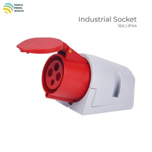 Prise industrielle triphasée de haute qualité 16A 380-415V IP44 3P+E 6h CEE LX-114N - Product Image 1
