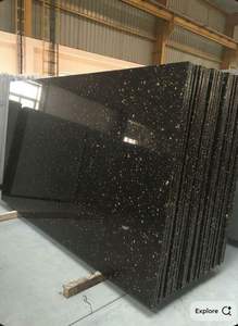 Losas Grandes de Granito Negro Natural, Mármol Pulido, Diseño Moderno para Cocina, Baño, Sala de Estar, Comedor y Pisos - Product Image 2