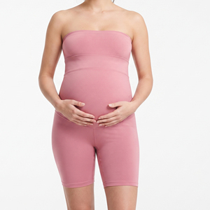 Shorts de maternité moulants de haute qualité pour femmes, shorts de compression pour l'hôpital, shorts d'allaitement 100% polyester pour femmes - Product Image 5