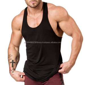 Breathable Best Sale Men's Fitness Tank Tops for Bodybuilding Casual Ribbed Cotton Elastic Knitted Vest Breathable Gym Singlets - Product Image 2