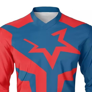 Maillot de motocross personnalisé respirant en maille à séchage rapide polyester/nylon à manches longues pour le cyclisme toutes saisons - Product Image 3