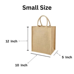 Direct Factory Supply Custom Jute <b>Bag</b> Natural Geometric Print Jute <b>Bag</b> Reusable Tote <b>Bag</b> Use Available at Affordable Price - Product Image 5